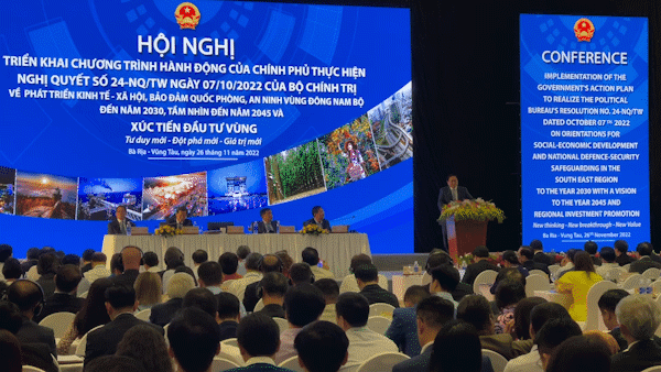 Thủ tướng Phạm Minh Chính: Phát triển vùng Đông Nam Bộ với “Tư duy đổi mới - Đột phá mới - Giá trị mới”