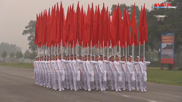 Lực lượng quân đội và công an hợp luyện diễu binh, diễu hành kỷ niệm 70 năm Chiến thắng Điện Biên Phủ