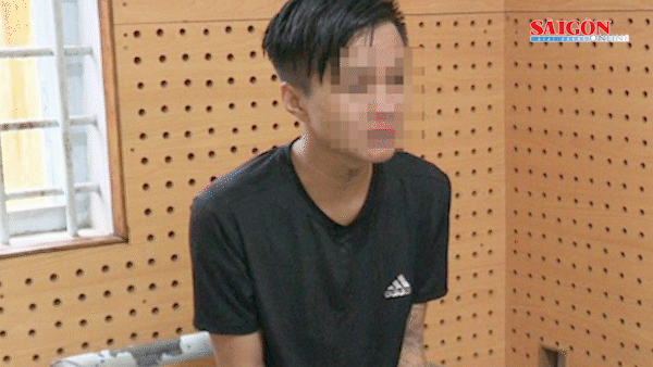 Lê Nguyễn Quốc Thái tại Cơ quan điều tra. Ảnh: Lê Hoài