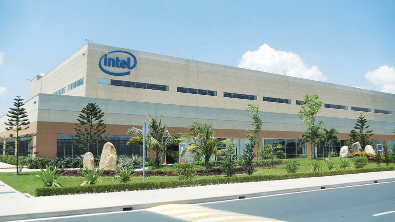 設於本市第九郡高科技區的Intel工廠一瞥。
