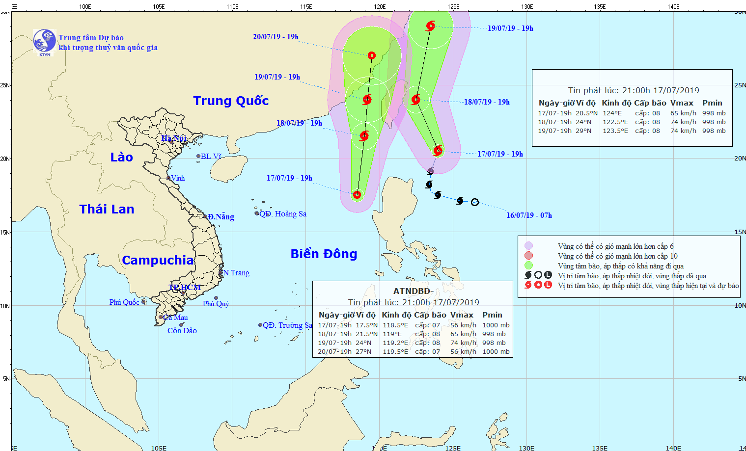 Hình thành thêm một áp thấp nhiệt đới trên biển Đông