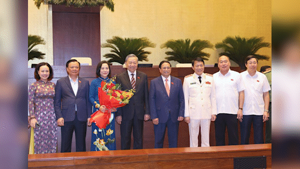 Tân Phó Chủ tịch Quốc hội Nguyễn Thị Thanh. Ảnh: QUANG PHÚC 