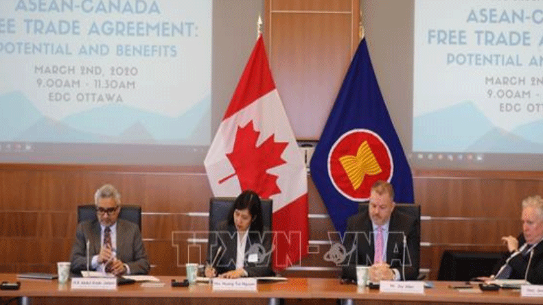 Hội thảo về thương mại tự do ASEAN-Canada tổ chức ngày 2-3, tại thủ đô Ottawa, Canada. Ảnh: TTXVN
