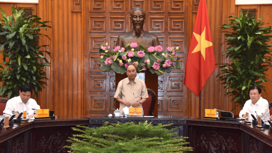 Thủ tướng Nguyễn Xuân Phúc chủ trì buổi làm việc. Ảnh: VGP