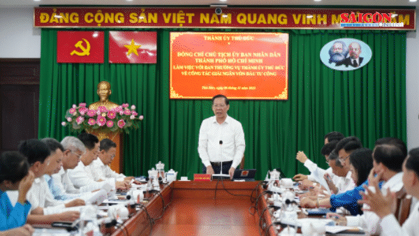 Đồng chí Phan Văn Mãi: TP Thủ Đức phải về đích sớm trong giải ngân đầu tư công để kéo "toa tàu" TPHCM