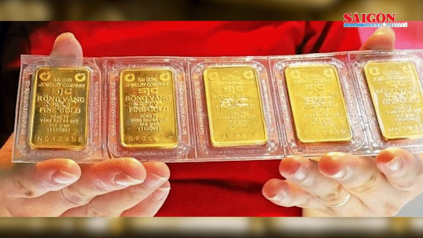 Vàng SJC tiếp tục giảm sau phiên đấu thầu thành công thêm 7.900 lượng vàng miếng 