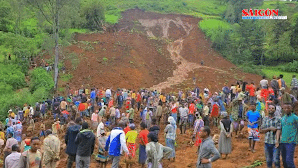 Lở đất ở Ethiopia, ít nhất 55 người chết