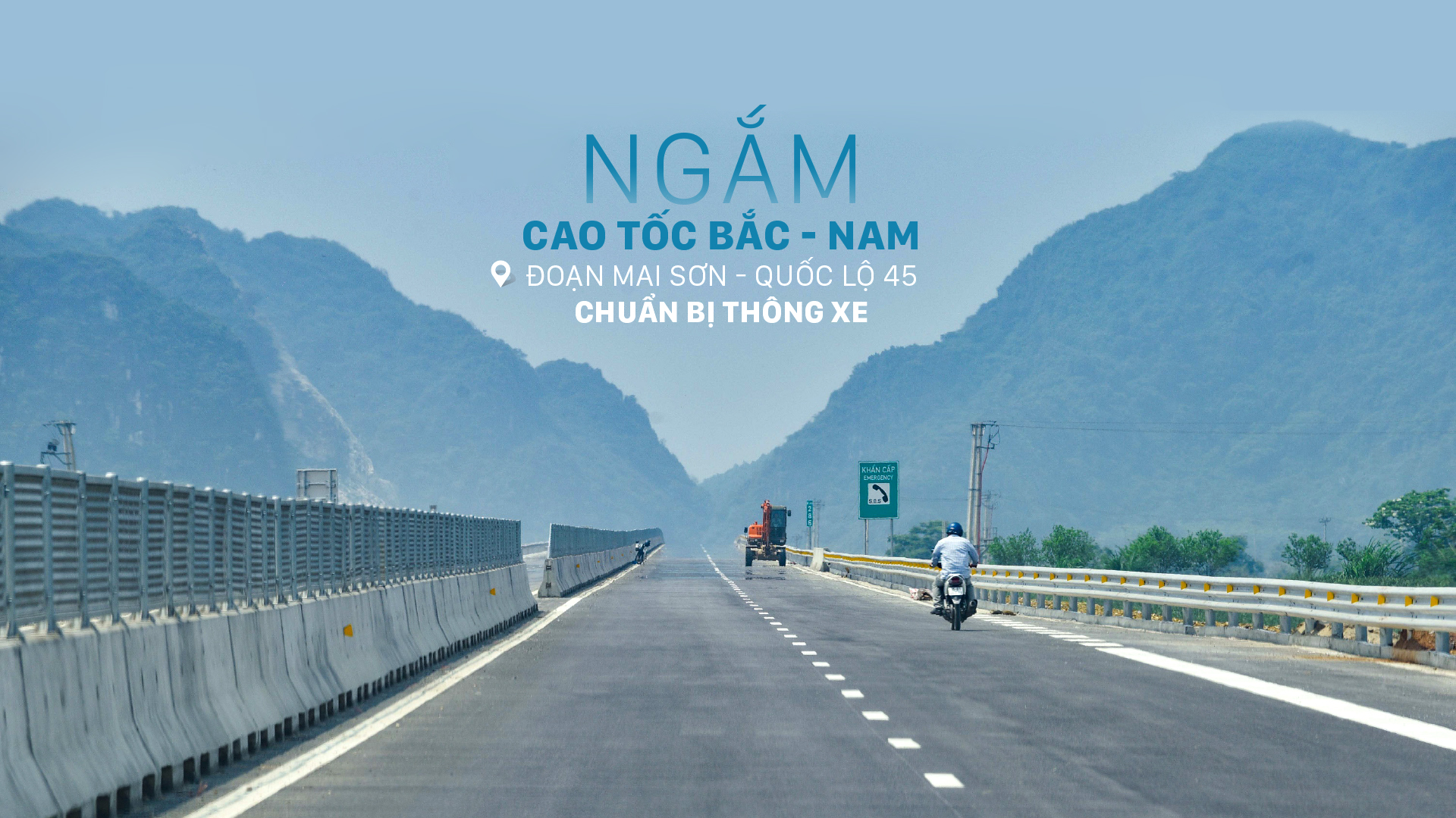 Ngắm cao tốc Bắc - Nam đoạn Mai Sơn - Quốc lộ 45 chuẩn bị thông xe