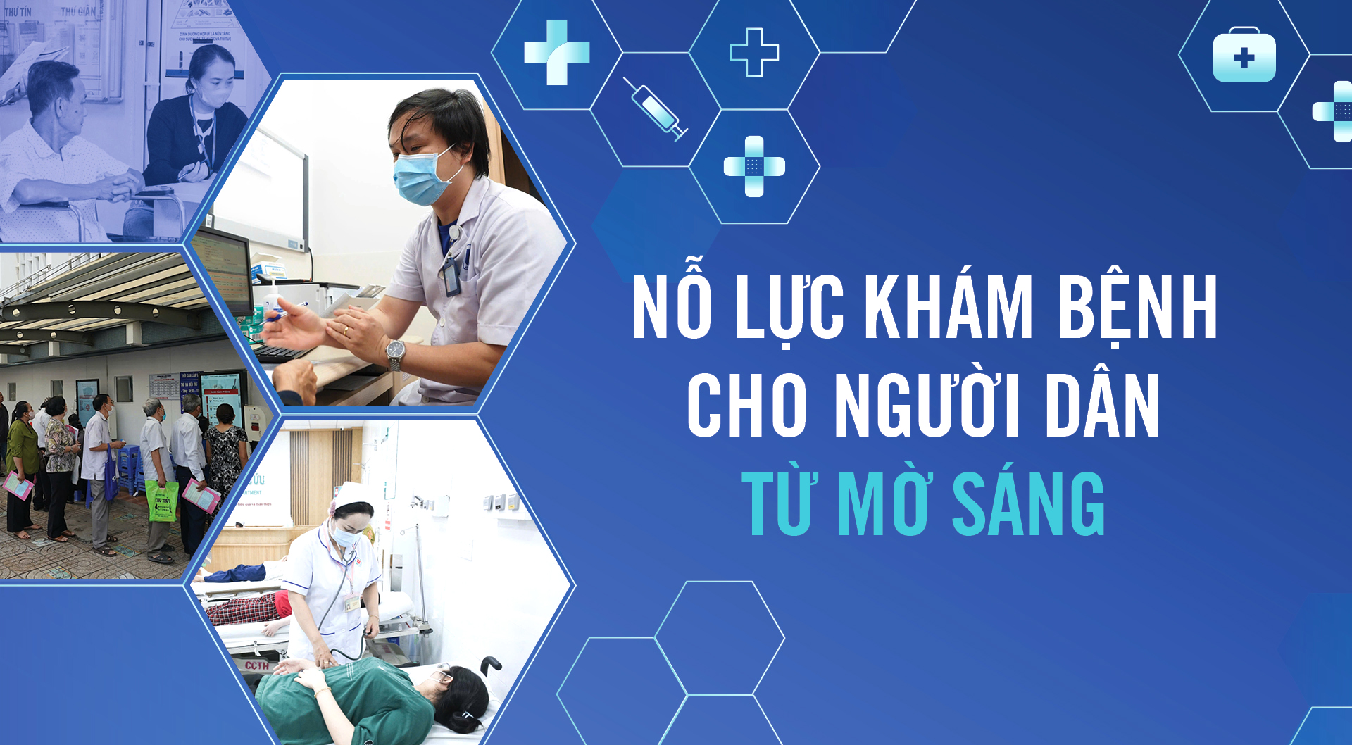 Nỗ lực khám bệnh từ mờ sáng