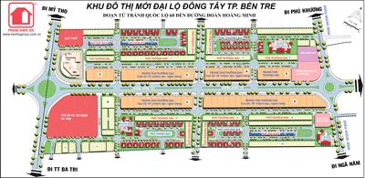 Ý tưởng hình thành các khu phố trong khu đô thị mới Đại lộ Đông Tây – TP Bến Tre