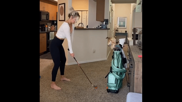 Nữ golfer Paige Spiranac quyến rũ hướng dẫn chơi golf tại nhà mùa Covid-19