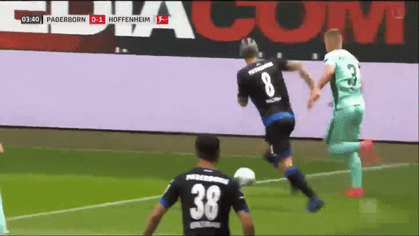 Paderborn - Hoffenheim 1-1: Robert Skov mở màn phút thứ 4, Dennis Srbeny cầm hòa phút thứ 9