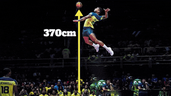 "Dị nhân búa tạ" Darlan Souza có cú nhảy đập ấn tượng tận 370cm 