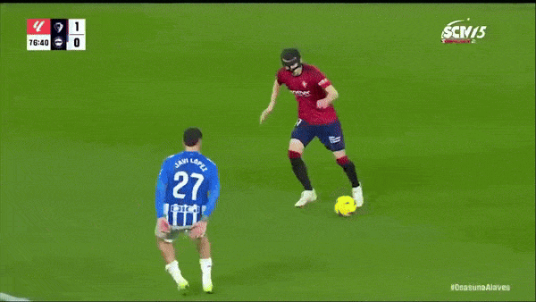 Osasuna vs Alaves 1-0: Raul Garcia chuyền ngang, Ante Budimir vẽ siêu phẩm cầu vồng từ ngoài vòng cấm