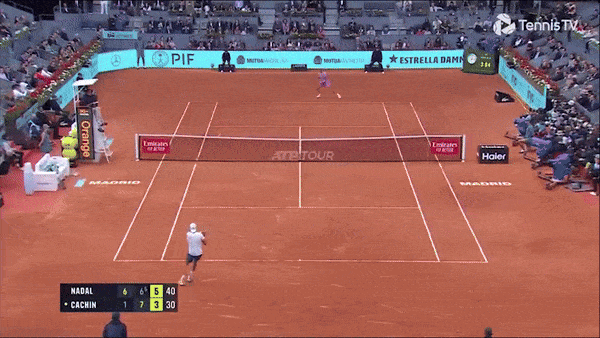 Rafael Nadal vs Pedro Cachin 6-1, (5) 6-7, 6-3: Nadal hạ Cachin sau 3 giờ 6 phút, vào vòng 4 Madrid Open gặp Jiri Lehecka