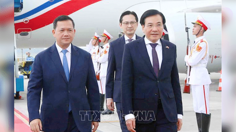Tin nóng: Thủ tướng Campuchia thăm chính thức Việt Nam giúp tăng cường quan hệ hữu nghị truyền thống và hợp tác toàn diện