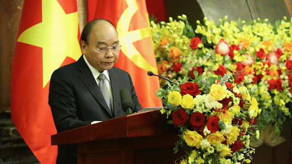 Lễ bàn giao công tác của nguyên Chủ tịch nước Nguyễn Xuân Phúc cho quyền Chủ tịch nước Võ Thị Ánh Xuân