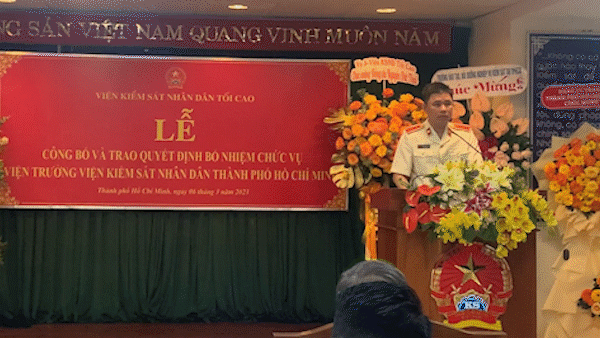 Ông Nguyễn Đức Thái được bổ nhiệm Viện trưởng Viện KSND TPHCM