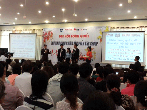 Quang cảnh đại hội khách hàng quảng cáo cao sâm ở Cần Thơ: Ảnh: Đình Tuyển