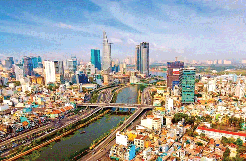 Hướng nhìn tuyệt đẹp ra toàn cảnh trung tâm thành phố từ vị trí dự án RiverGate Hướng nhìn tuyệt đẹp ra toàn cảnh trung tâm thành phố từ vị trí dự án RiverGate