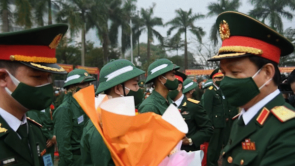 1.455 thanh niên ở Hà Tĩnh lên đường nhập ngũ