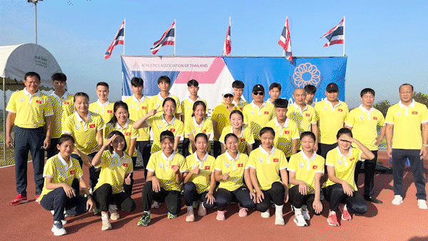 Điền kinh trẻ Việt Nam giành 15 HCV ở giải năm nay tại Thái Lan. Ảnh: MINH MINH