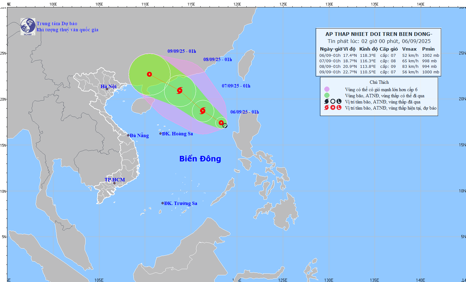 Projected track of the tropical depression according to the National Center for Hydro-Meteorological Forecasting Model img-2122-7707-3242.gif