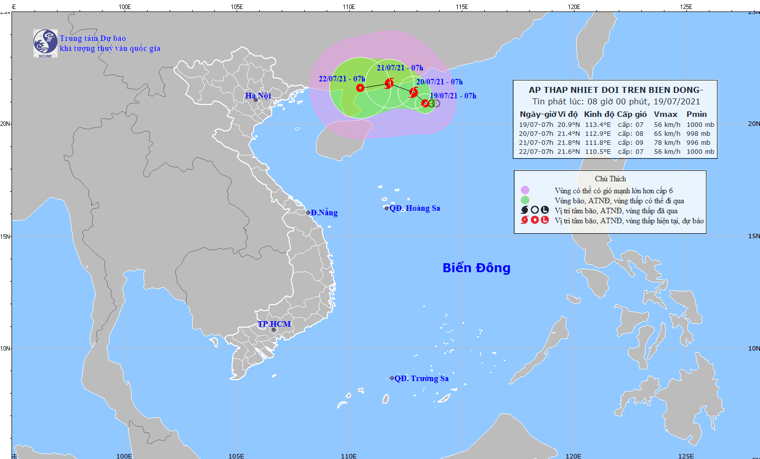 Áp thấp nhiệt đới đã thành bão