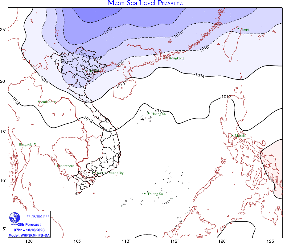 Dự báo phạm vi ảnh hưởng của các sóng không khí lạnh (nhận định đưa ra chiều 9-10) Dự báo phạm vi ảnh hưởng của các sóng không khí lạnh (nhận định đưa ra chiều 9-10)