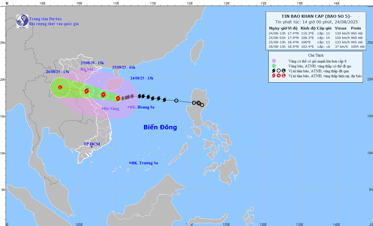 Cập nhật vị trí tâm bão lúc 13 giờ ngày 24-8, còn cách bờ khoảng 500km IMG_1675.gif
