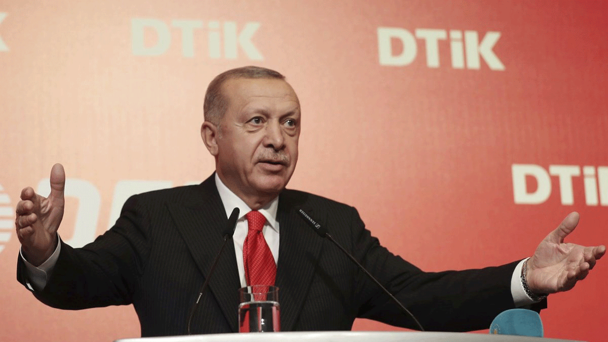 Tổng thống Thổ Nhĩ Kỳ Recep Tayyip Erdogan. Ảnh: AP