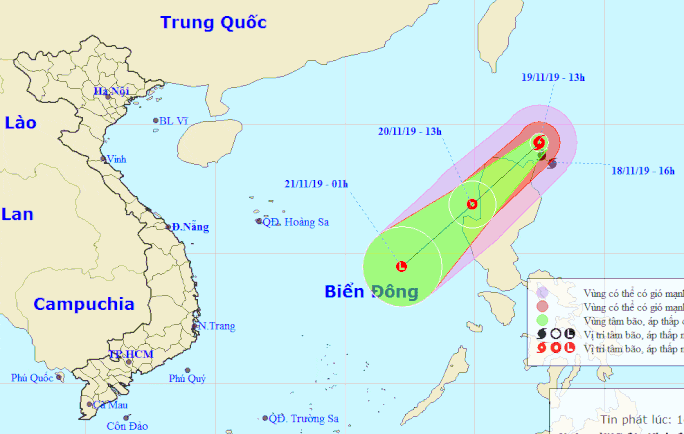 Bão Kalmaegi vào biển Đông