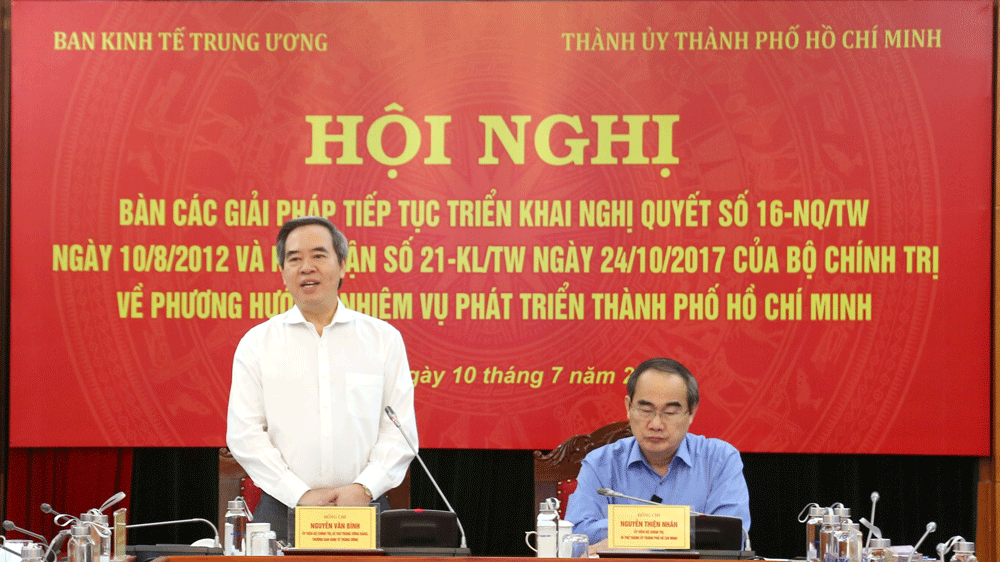 Ban Kinh tế Trung ương ủng hộ việc xem xét tăng tỷ lệ điều tiết ngân sách cho TPHCM