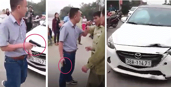 Vụ tài xế ô tô rút súng đe dọa sau tai nạn ở Hà Tĩnh: "Súng bằng nhựa" ảnh 1