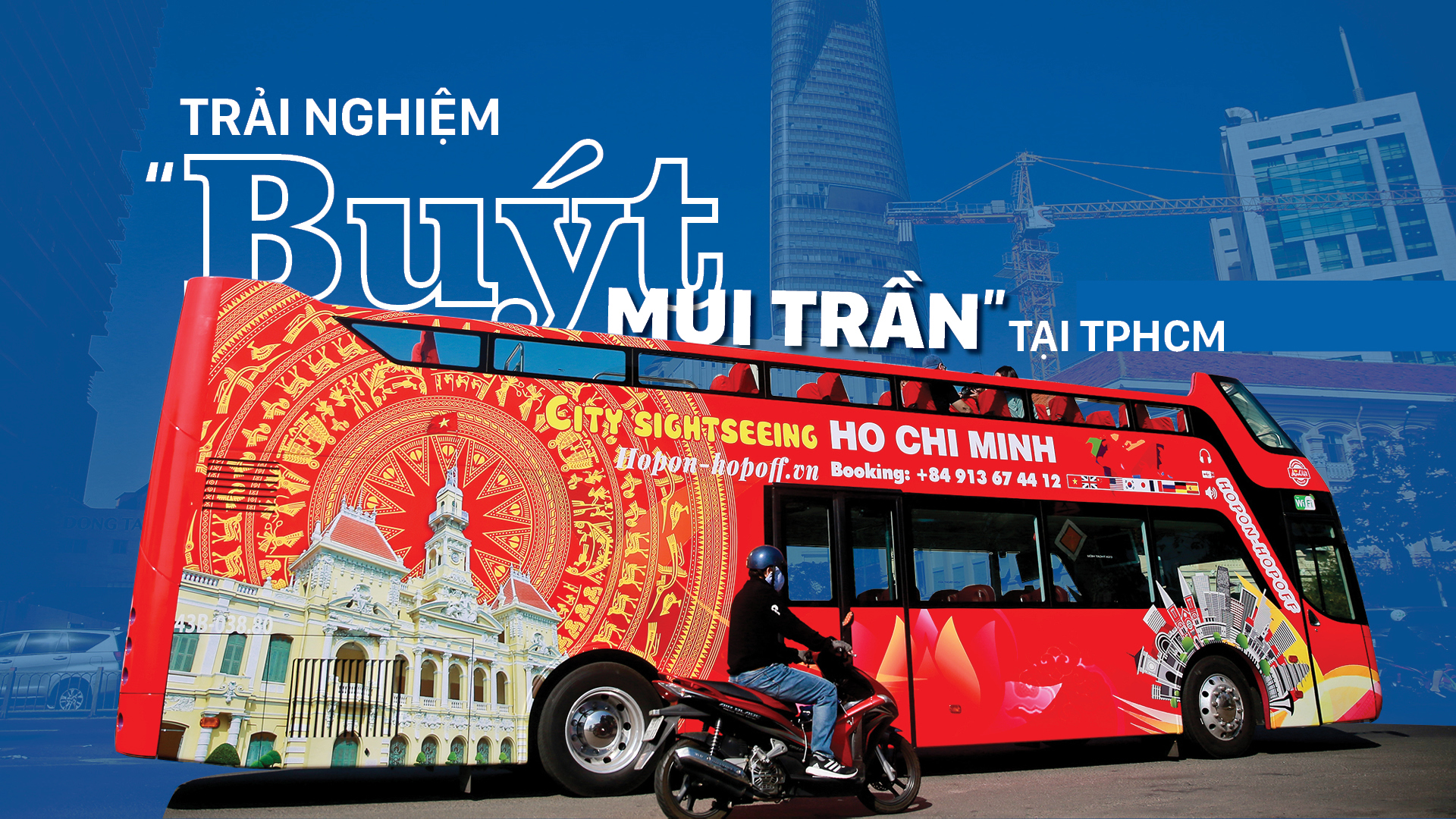 Trải nghiệm “buýt mui trần” tại TPHCM