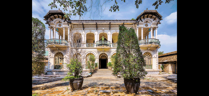 An ancient mansion restored by an enterprise.