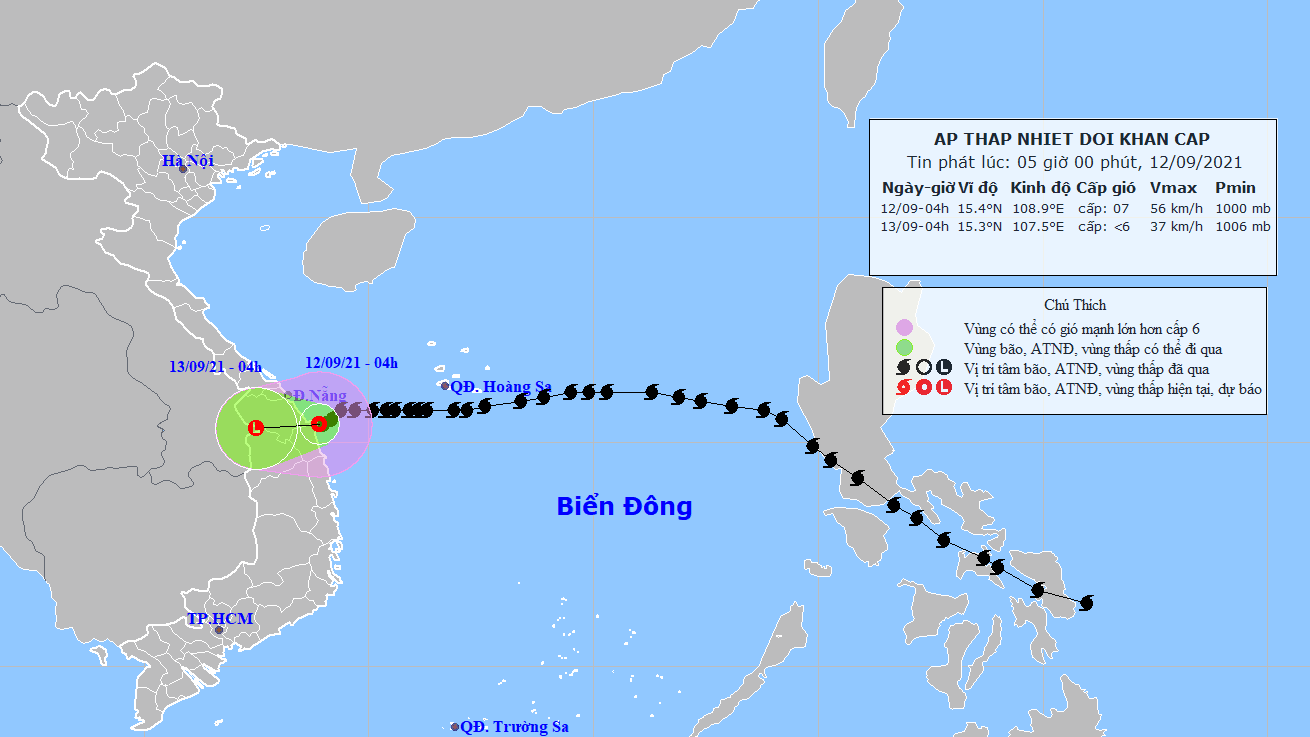 Ảnh: Trung tâm Dự báo Khí tượng - Thủy văn quốc gia