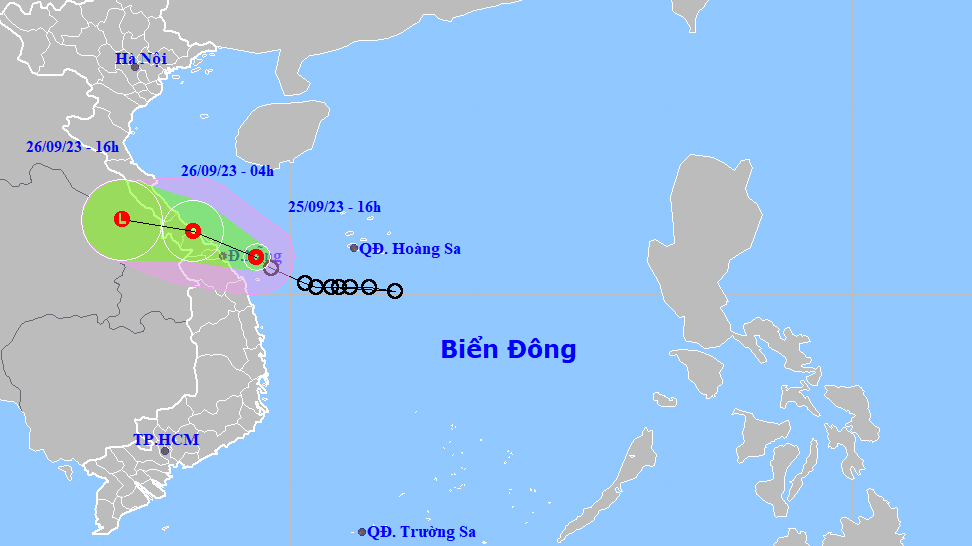 Cảnh báo mưa rất lớn ở miền Trung