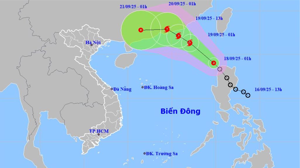 Áp thấp nhiệt đới đã vào Biển Đông