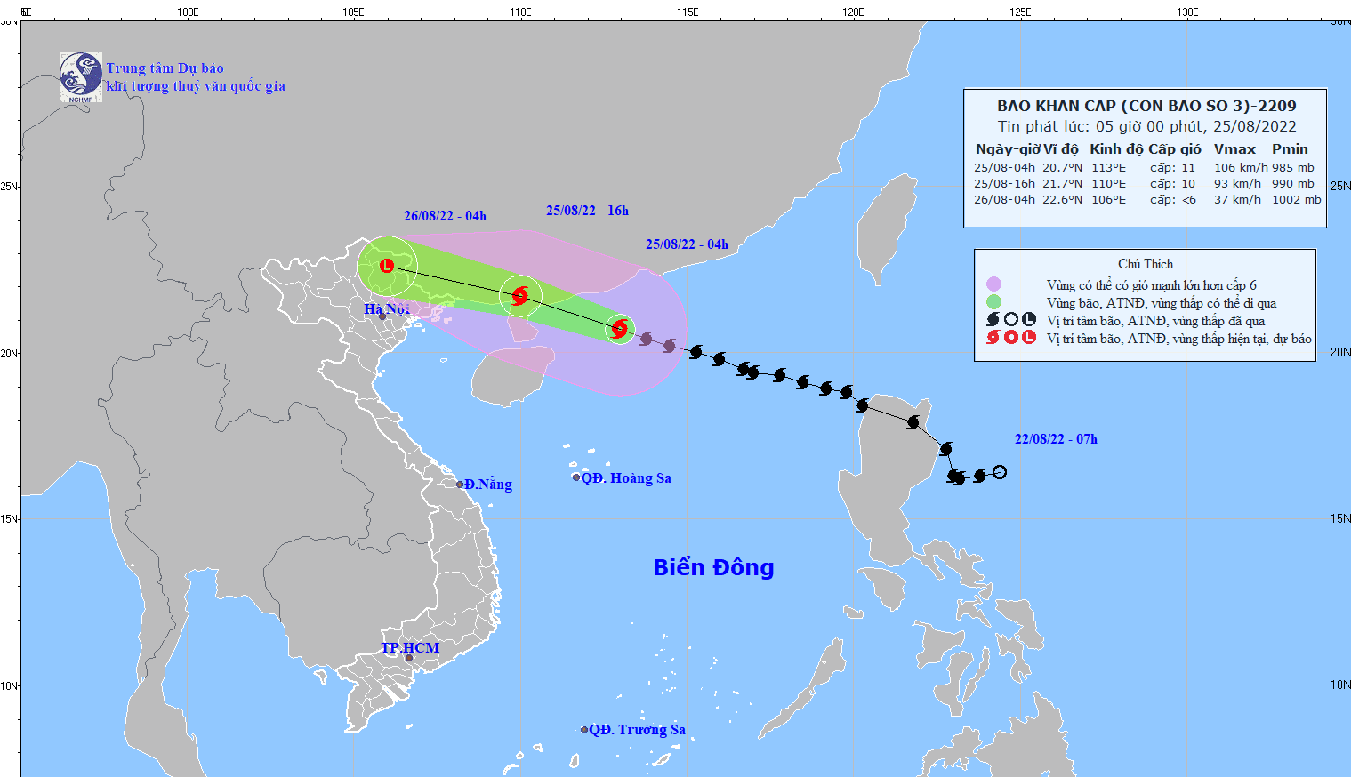 Bão số 3 giật cấp 14, gây mưa to đến rất to ở miền Bắc
