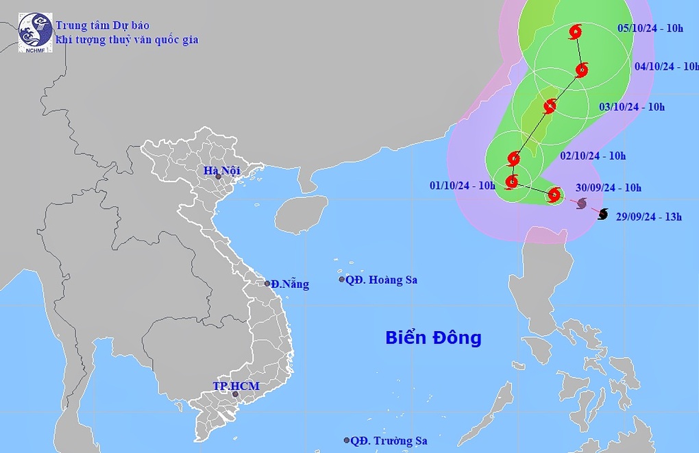 Bão Krathon tiến đến cấp siêu bão, gây sóng cao tới 6m trên Biển Đông