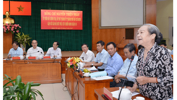 Bí thư Thành ủy TPHCM gặp gỡ cán bộ hưu trí, cựu chiến binh ảnh 3 Bí thư Thành ủy TPHCM gặp gỡ cán bộ hưu trí, cựu chiến binh ảnh 3