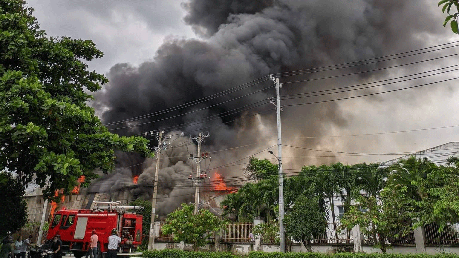 Hiện trường vụ cháy 