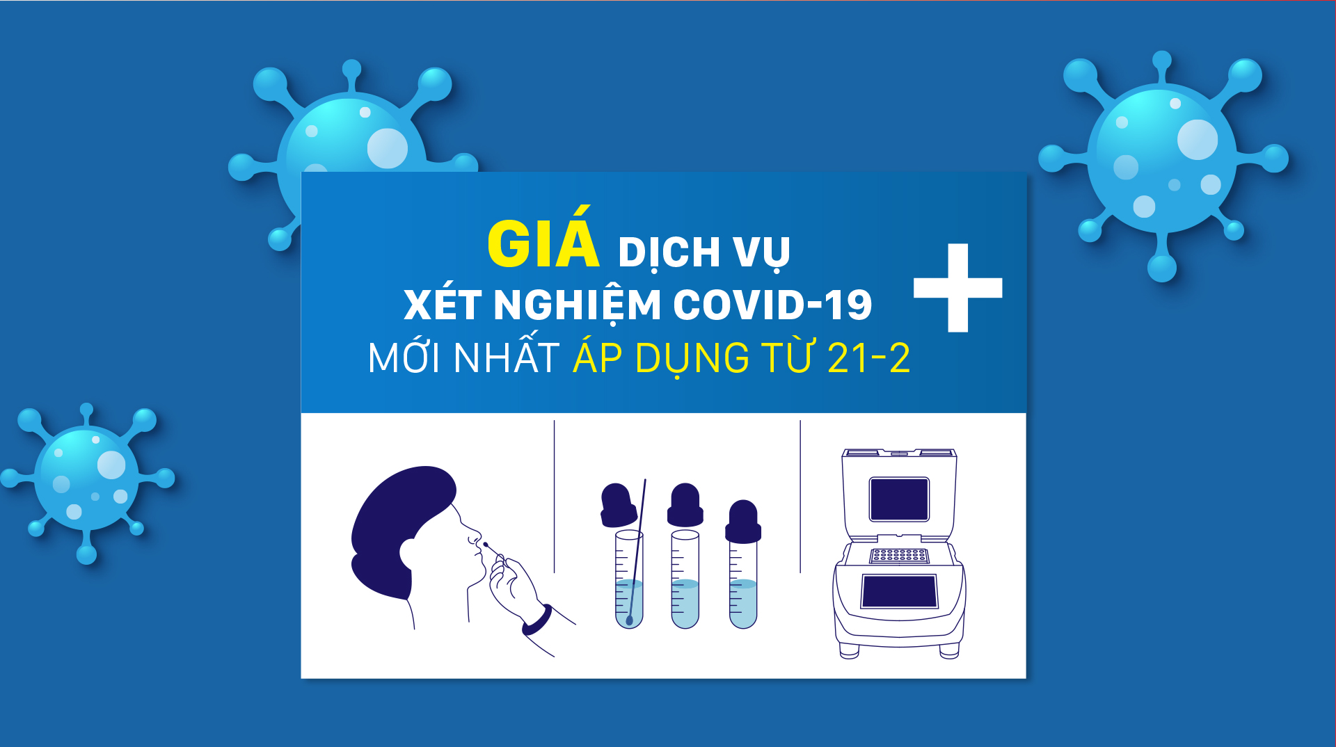 Giá dịch vụ xét nghiệm Covid-19 mới nhất áp dụng từ 21-2