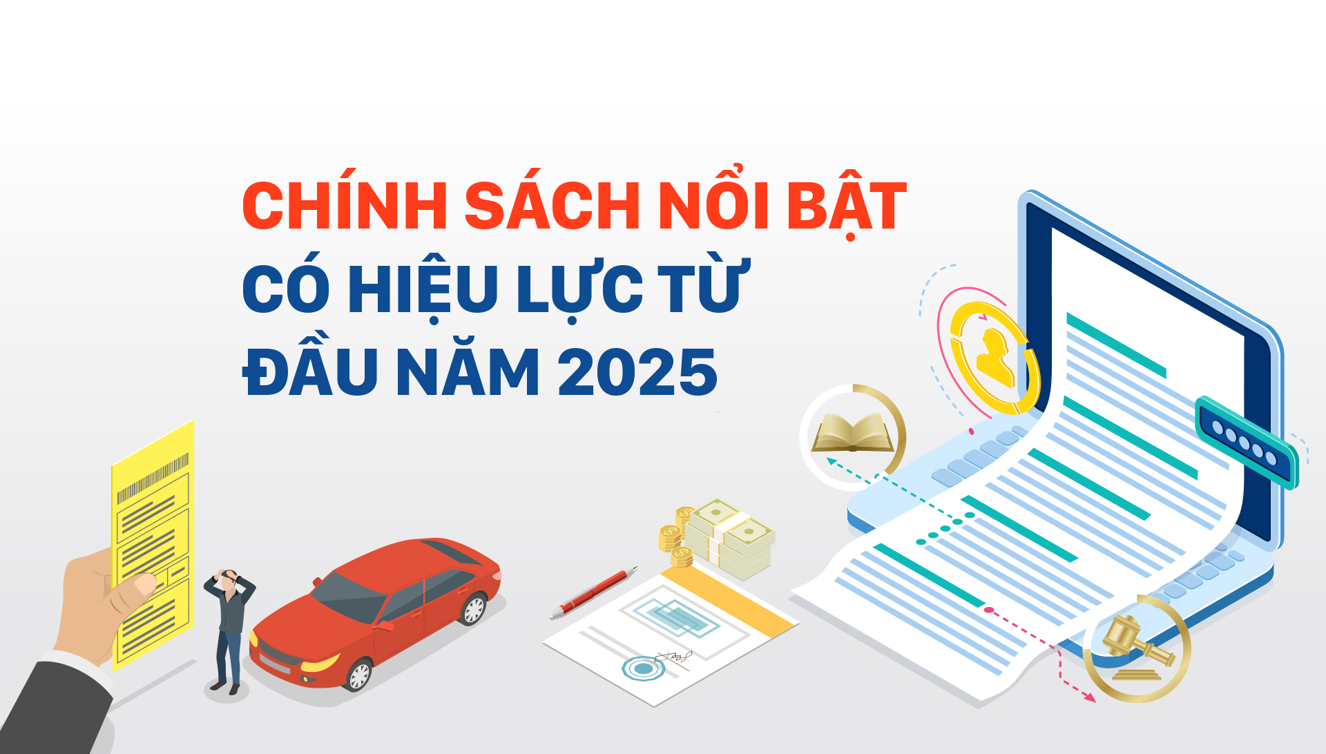 Chính sách nổi bật có hiệu lực từ đầu năm 2025