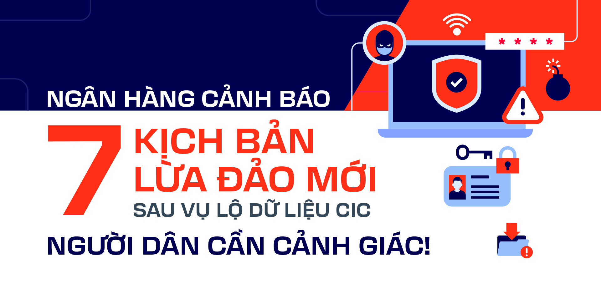 Ngân hàng cảnh báo 7 kịch bản lừa đảo mới sau vụ lộ dữ liệu CIC– người dân cần cảnh giác!