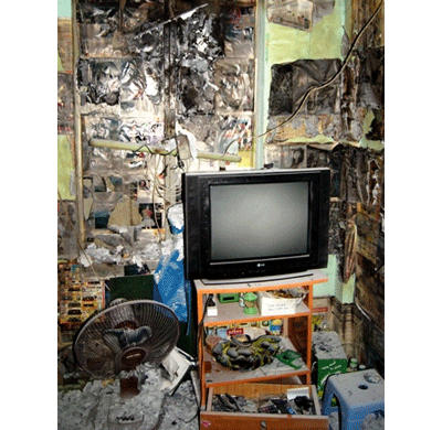 The scene of the explosion The scene of the explosion