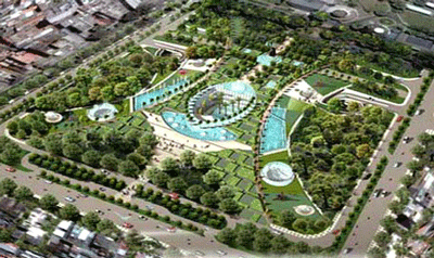 Artist’s impression of an underground parking lot on Le Van Tam Park in District 1 Artist’s impression of an underground parking lot on Le Van Tam Park in District 1