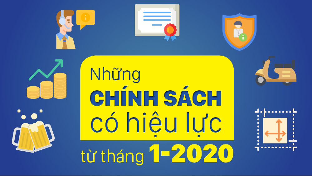 Những chính sách có hiệu lực từ tháng 1-2020