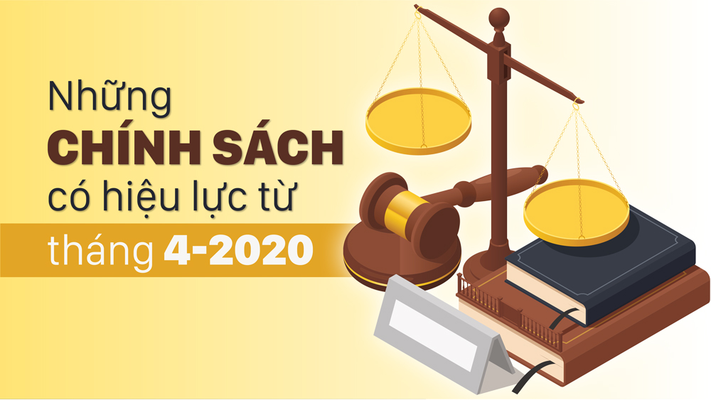 Những chính sách có hiệu lực từ tháng 4-2020